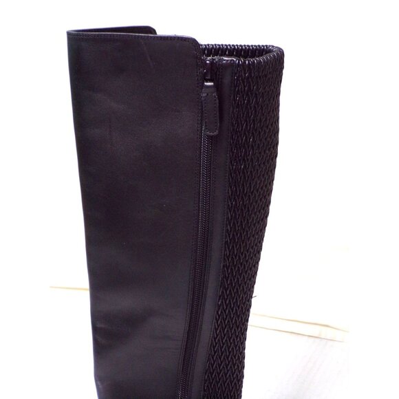 🆕 COLE HAAN Clover Stretch Tall Knee High Boot 6 Black - Picture 8 of 14